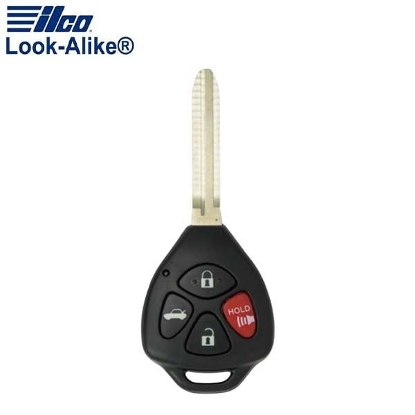 Ilco LAL RHK-TOY-4BD2 TOYOTA 4 BUTTON REMOTE HEAD KEY (4D-67 TRANSP.) ILCO-AX00011420